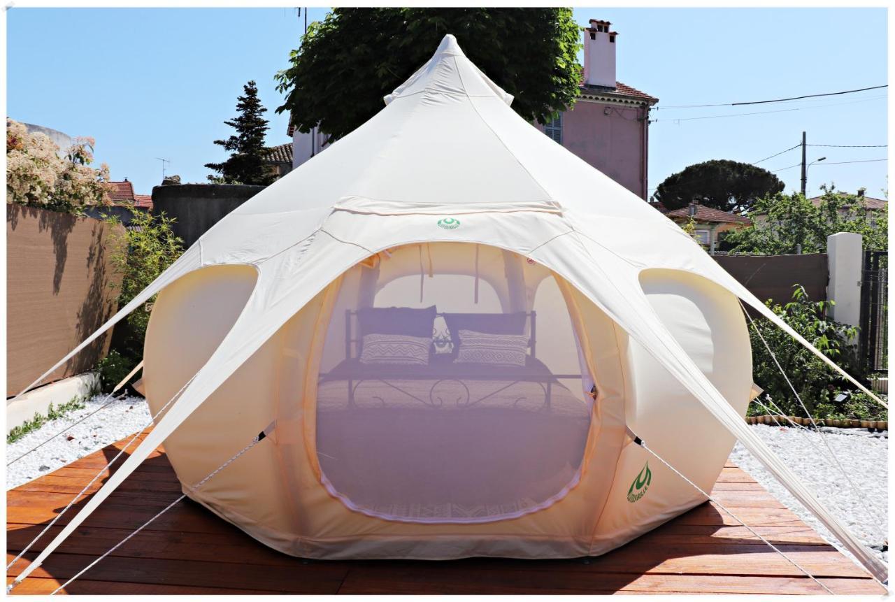 Superbe Glamping Avec Terrasse Privative 5Min Mer Cannes Zewnętrze zdjęcie